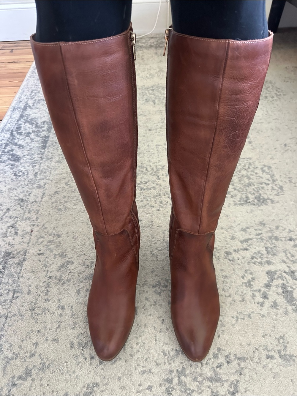 PIKOLINOS Tall Leather Riding Boots - Brown